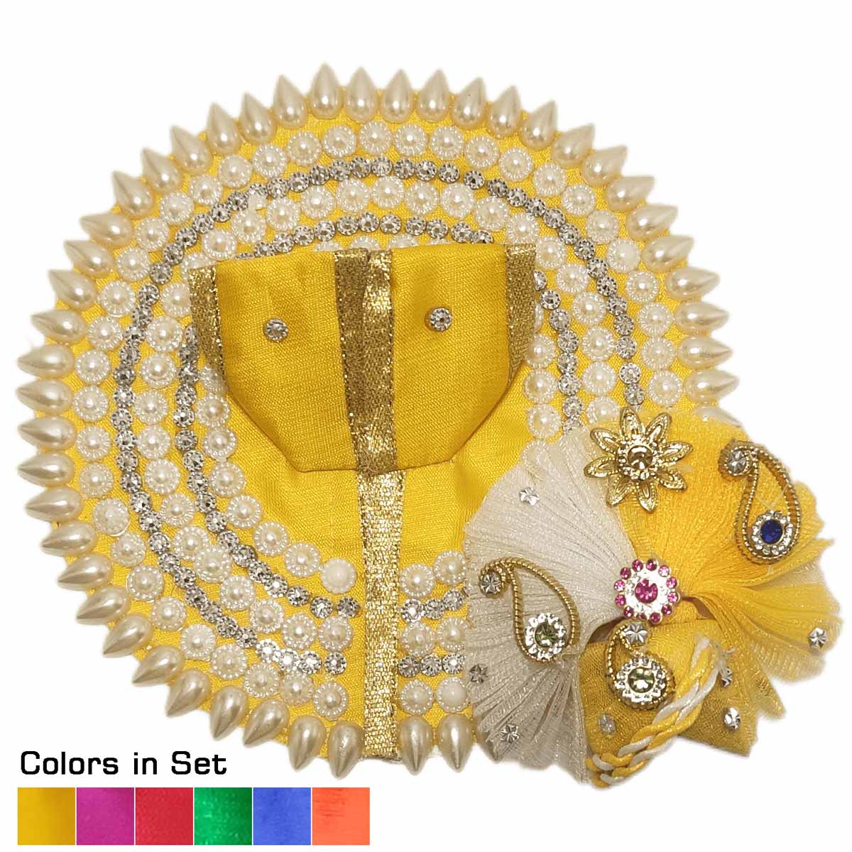 Amazon.com: Laddu Gopal Dress /Laddu Gopal Designer Dress / Lord Krishna  Dress (Size ONO,1no, 2no,3no,5no) RK_464 (1NO) : Clothing, Shoes & Jewelry