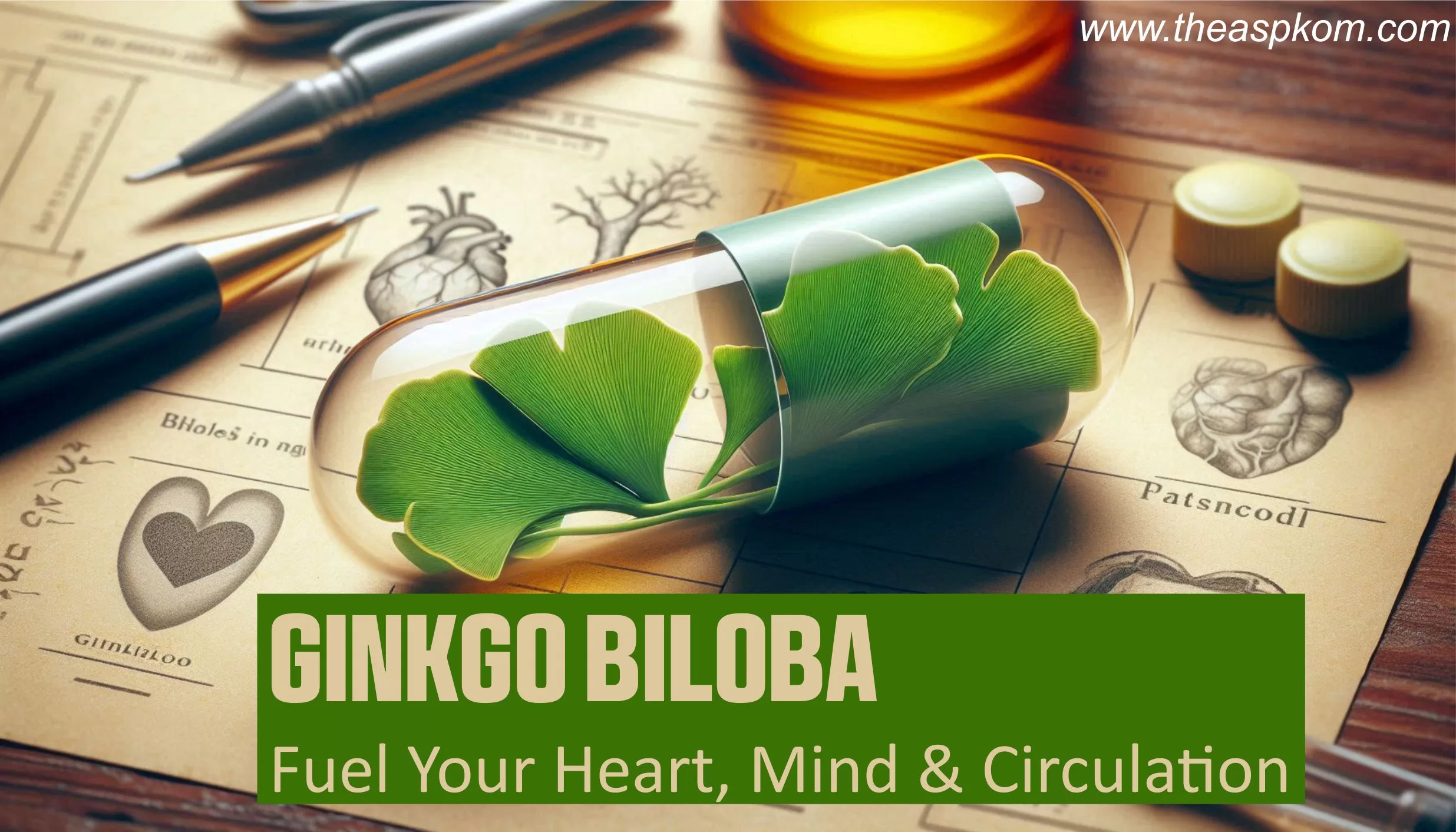 Ginkgo Biloba 120mg Capsules – Supports Heart, Brain & Circulatory Health