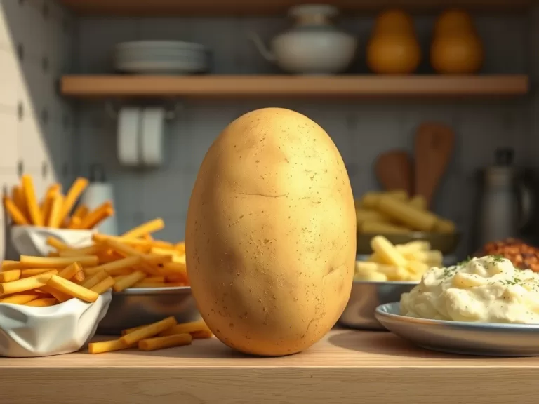 Comparison of potato flakes vs. raw potatoes, highlighting cost, time, and effort saved.
