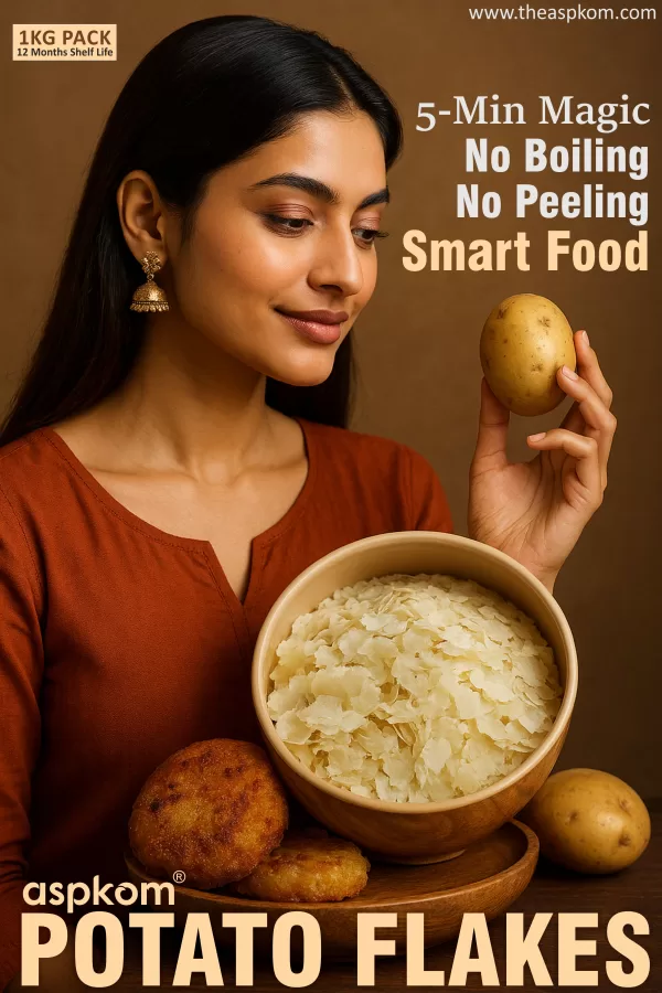 Aarogena Potato Flakes 1Kg – Premium Instant Aloo Mash, Ideal for Tikki, Cutlets & Quick Meals