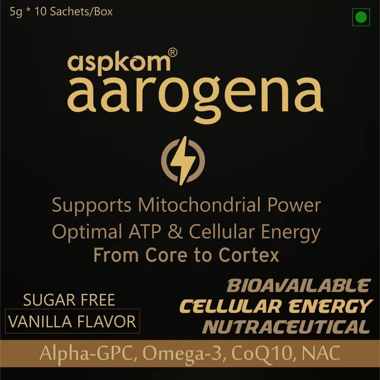 ATP-X Cellular Energy Supplement | aspkom® India | Mitochondrial Boost | Bioavailable ATP Formula
