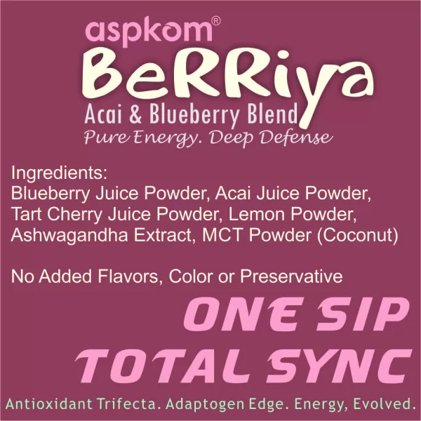 Berriya ABC - Acai, Blueberry & Cherry Super blend Premix (100g) - Image 2