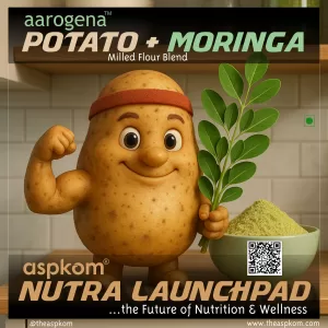Aarogena Moringa Potato Flour (Milled, 1Kg) Gluten-Free Premix