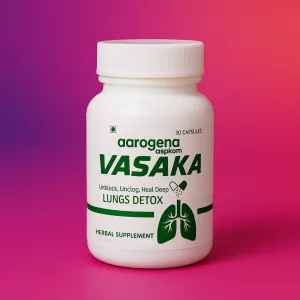 Vasaka 500mg – 30 Capsules | Herbal Cold & Cough Relief, Lung Function, Asthma, COPD, Smoker’s Detox, Bronchitis Support
