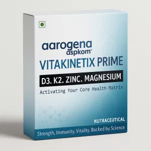 Vitakinetix Prime® D3 K2 MK-7 Zinc Magnesium | Vitamin C, Boron, Copper | Bioavailable Orosoluble Orange Flavour Sachets | Bone, Immunity & Heart Health | 20 x 1g Sachets by aarogena aspkom