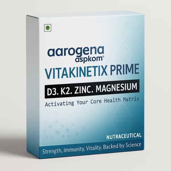 Vitakinetix Prime® D3 K2 MK-7 Zinc Magnesium | Vitamin C, Boron, Copper | Bioavailable Orosoluble Orange Flavour Sachets | Bone, Immunity & Heart Health | 20 x 1g Sachets by aarogena aspkom