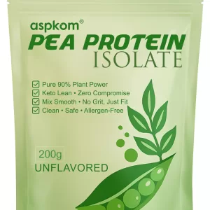 aspkom Pea Protein Isolate, 1Kg, Unflavored